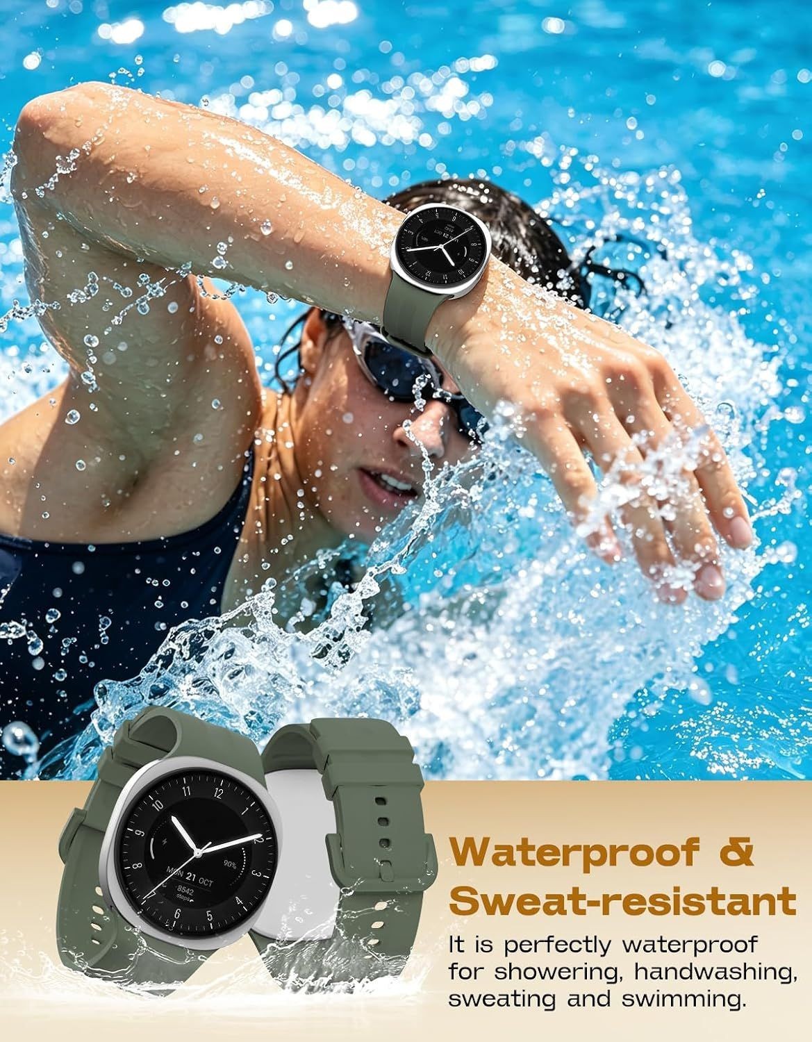 6 Pack Only Strap For Samsung Galaxy Watch 9 40mm Silicone Waterproof