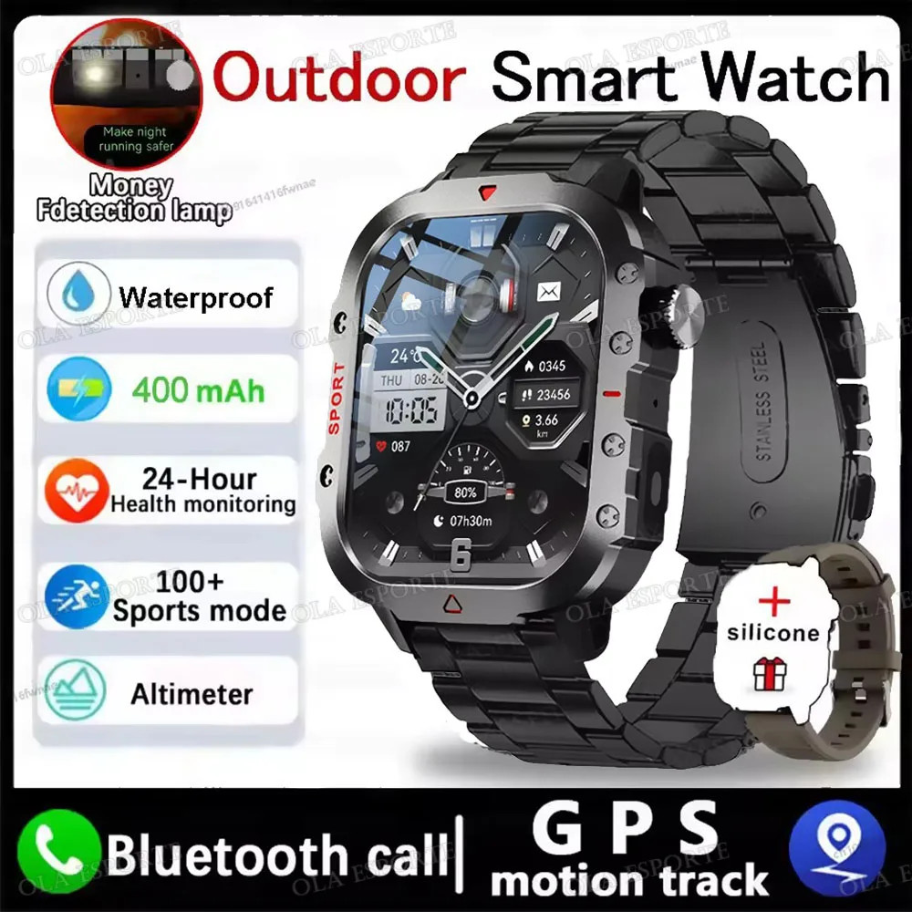 2.01” LED Smartwatch Bluetooth Calling Heart Rate Monitor Multi Sport IP68