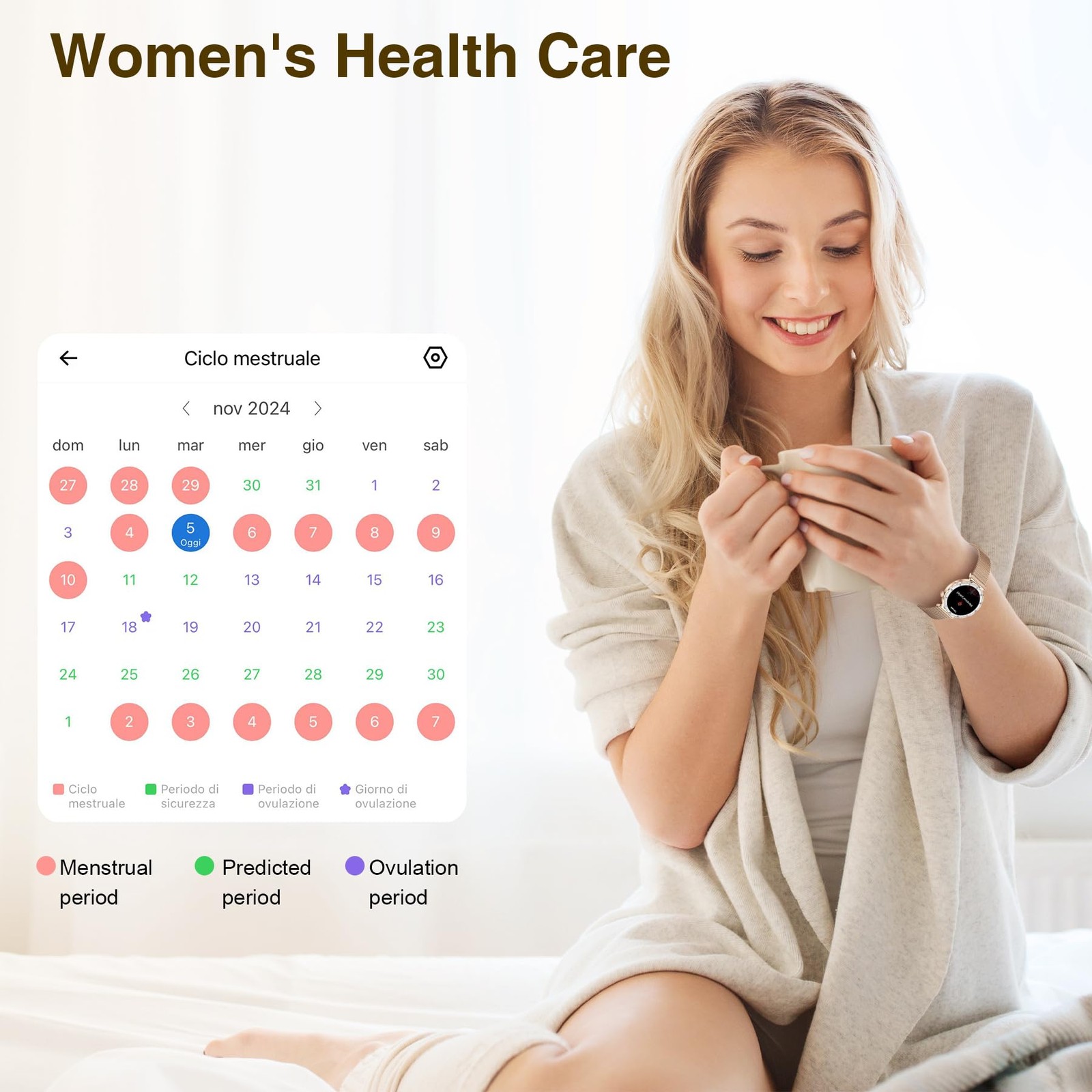 Smart Watches for Women (Answer/Make Calls),1.19″ AMOLED Slim with Heart Rate…