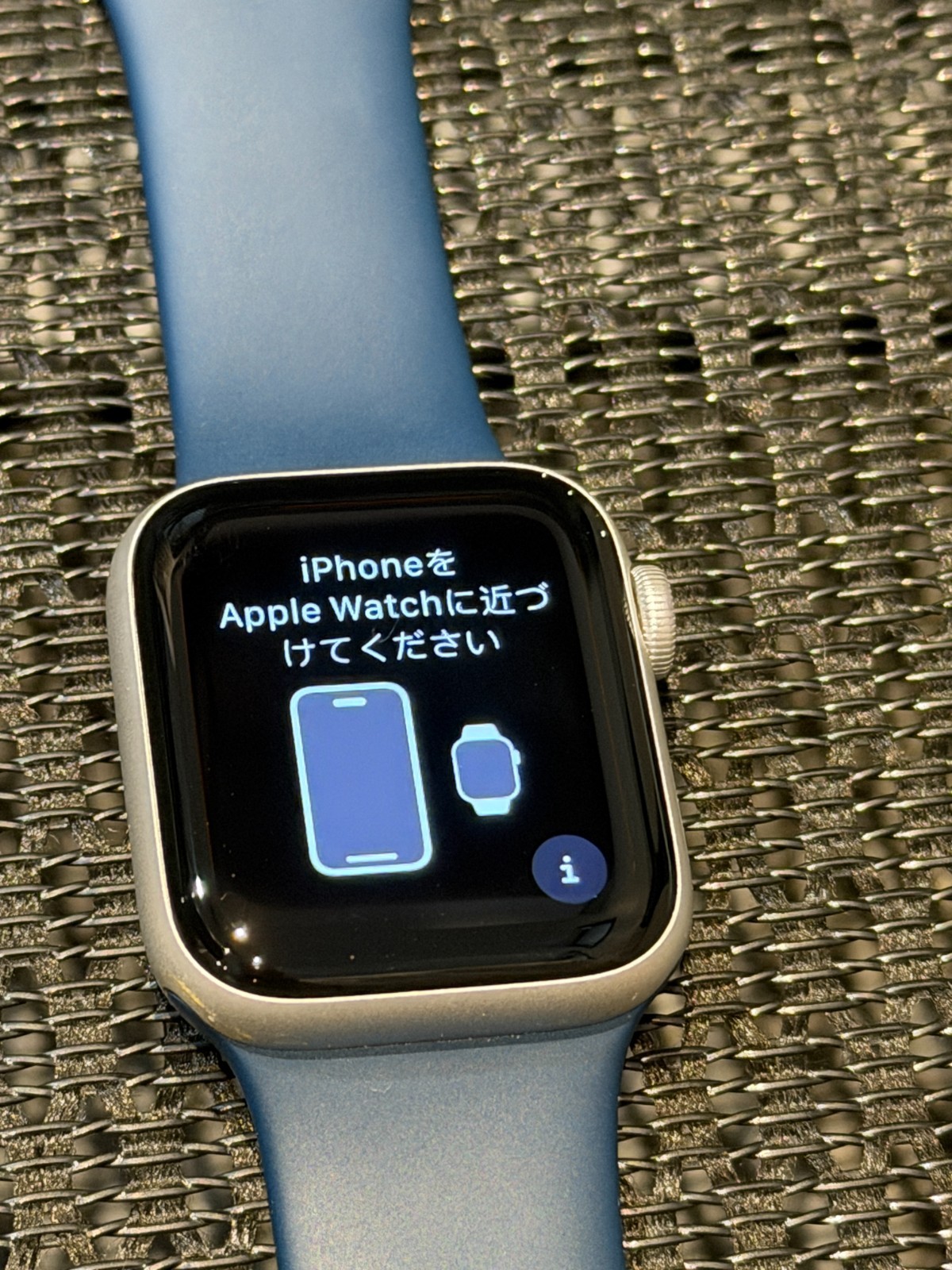 Apple Watch SE 1st Gen (GPS+LTE) 40MM Silver Aluminum Case Abyss Blue Sport Band