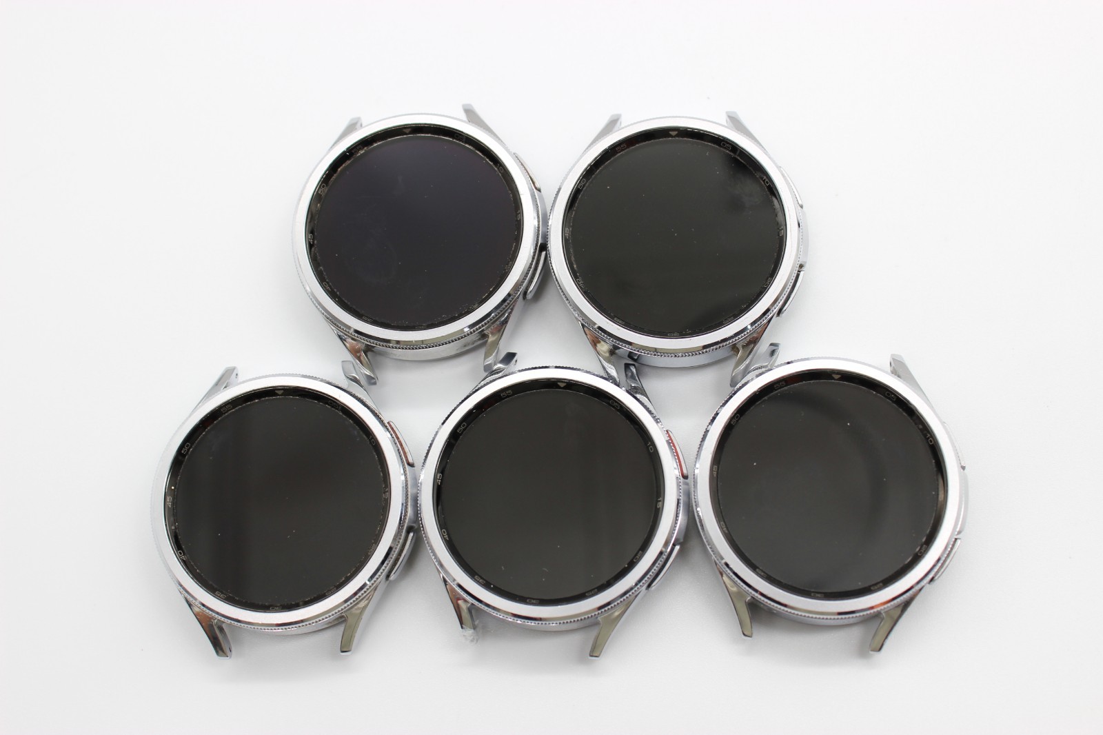 Samsung Galaxy Watch6 Classic 47mm R965N GPS Cellular SILVER Grade B – Lot of 5