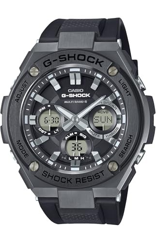CASIO G-SHOCK G-STEEL Radio-Controlled Solar Watch GST-W110MS-1AJF Men’s Black
