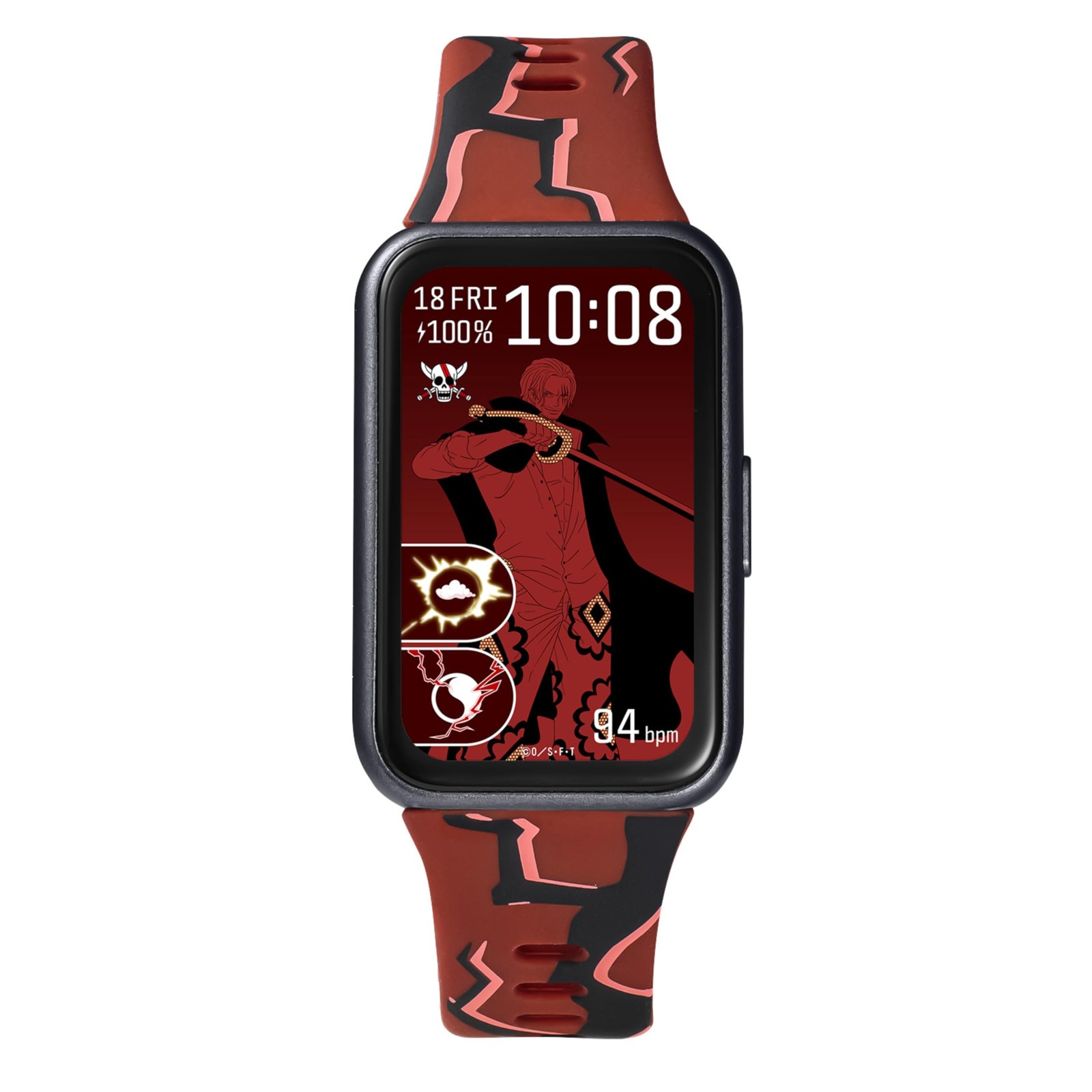 ONE PIECE Shanks Smart Watch GARRACK HUC-OP-BD11-S AMOLED Red 5ATM
