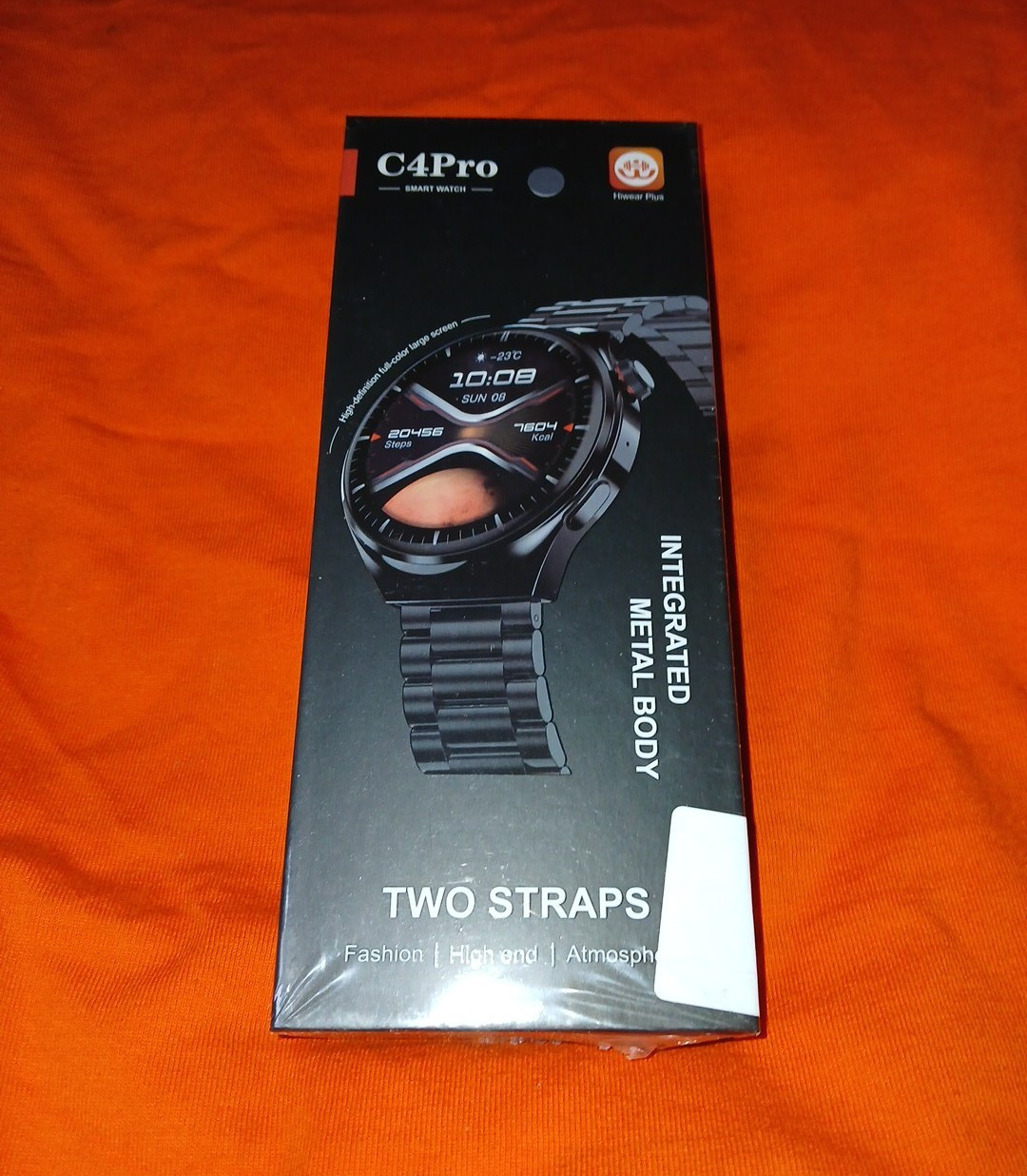 C4Pro Smart Watch Band Strap Black Metal Bracelet, Unisex, for C4Pro Watch