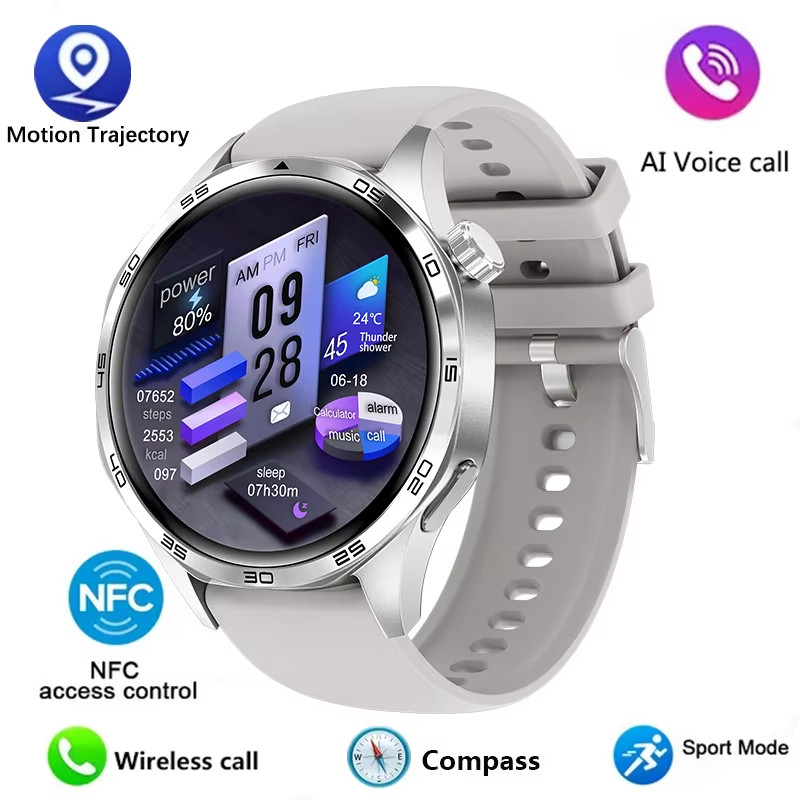 Watch 5 Pro Smartwatch Men AMOLED HD Bluetooth Call GPS NFC Heart Rate Compass