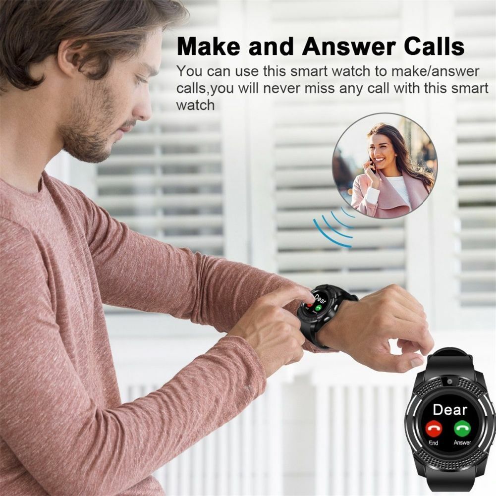 Luxury Smart Watch Unlocked Phone Bluetooth Bracelets for Android Men Women