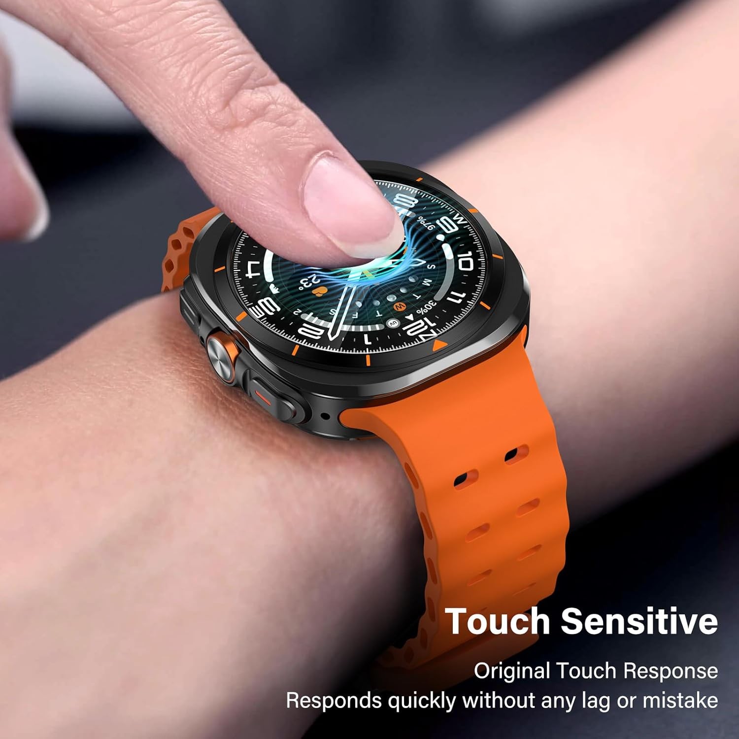 2 Pack Tempered Glass Screen Protector for Samsung Galaxy Watch Ultra 47mm