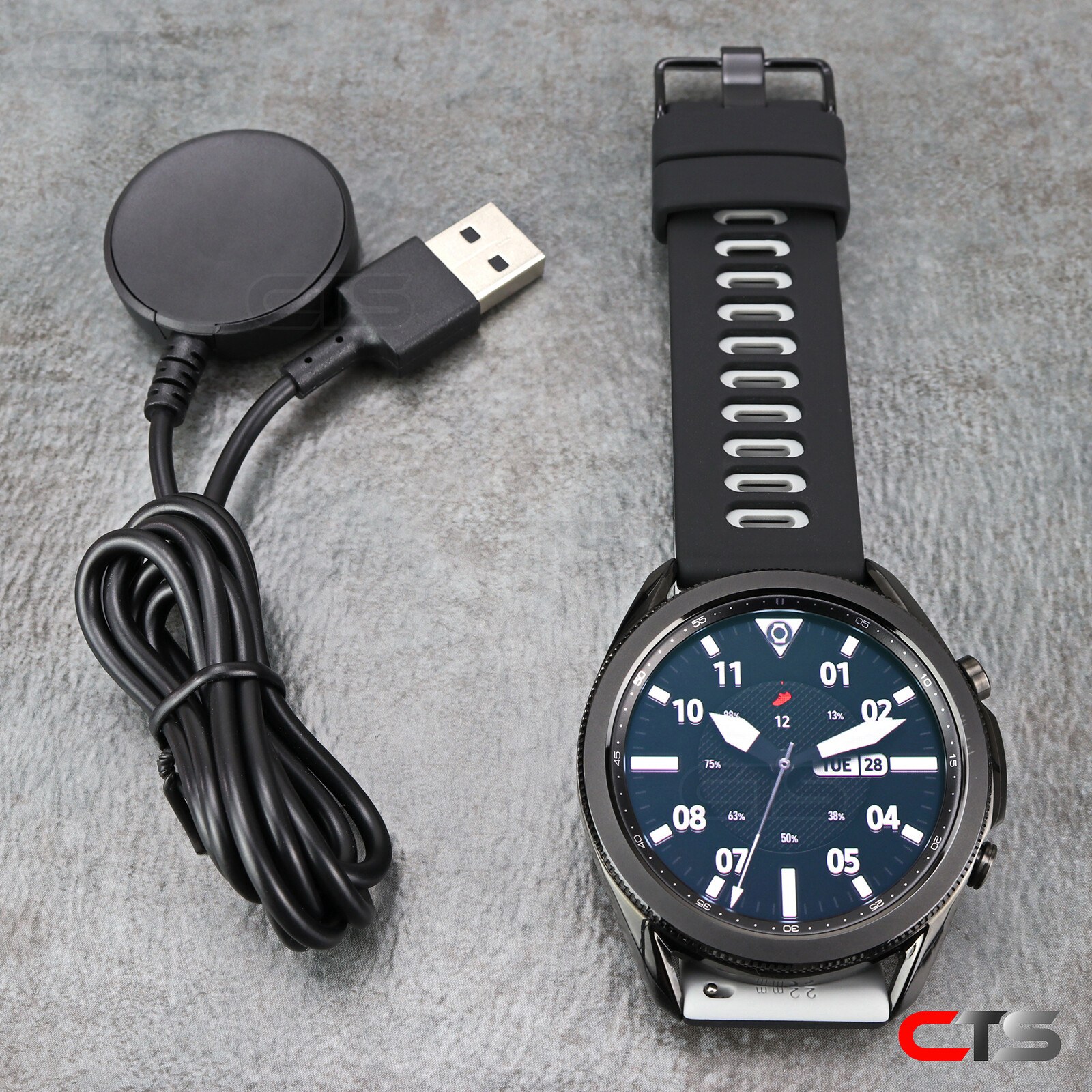 Samsung Galaxy Watch 3 SM-R840 45mm Mystic Black Stainless Steel Case 9/10