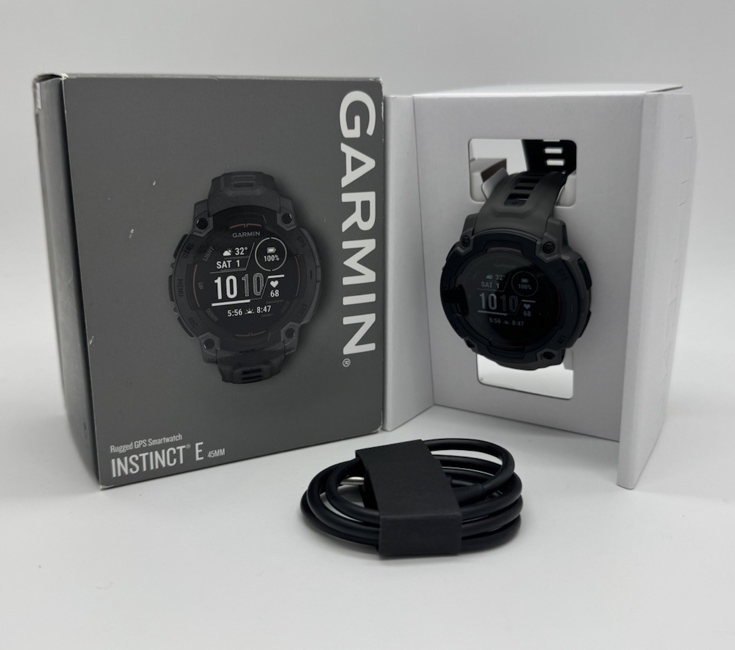 New Open Box – Garmin Instinct E 45mm – Rugged GPS Smartwatch
