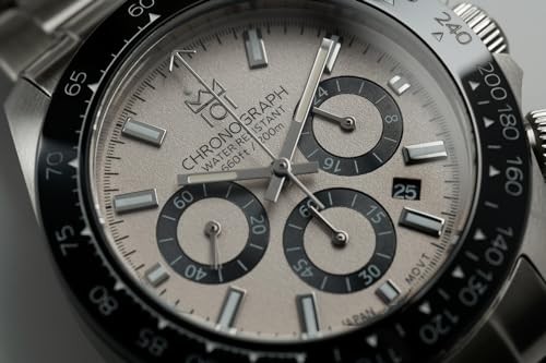 HYAKUICHI 101 No.11 Diver’s Watch Water Resistant to 20 ATM Date Quartz Ivory