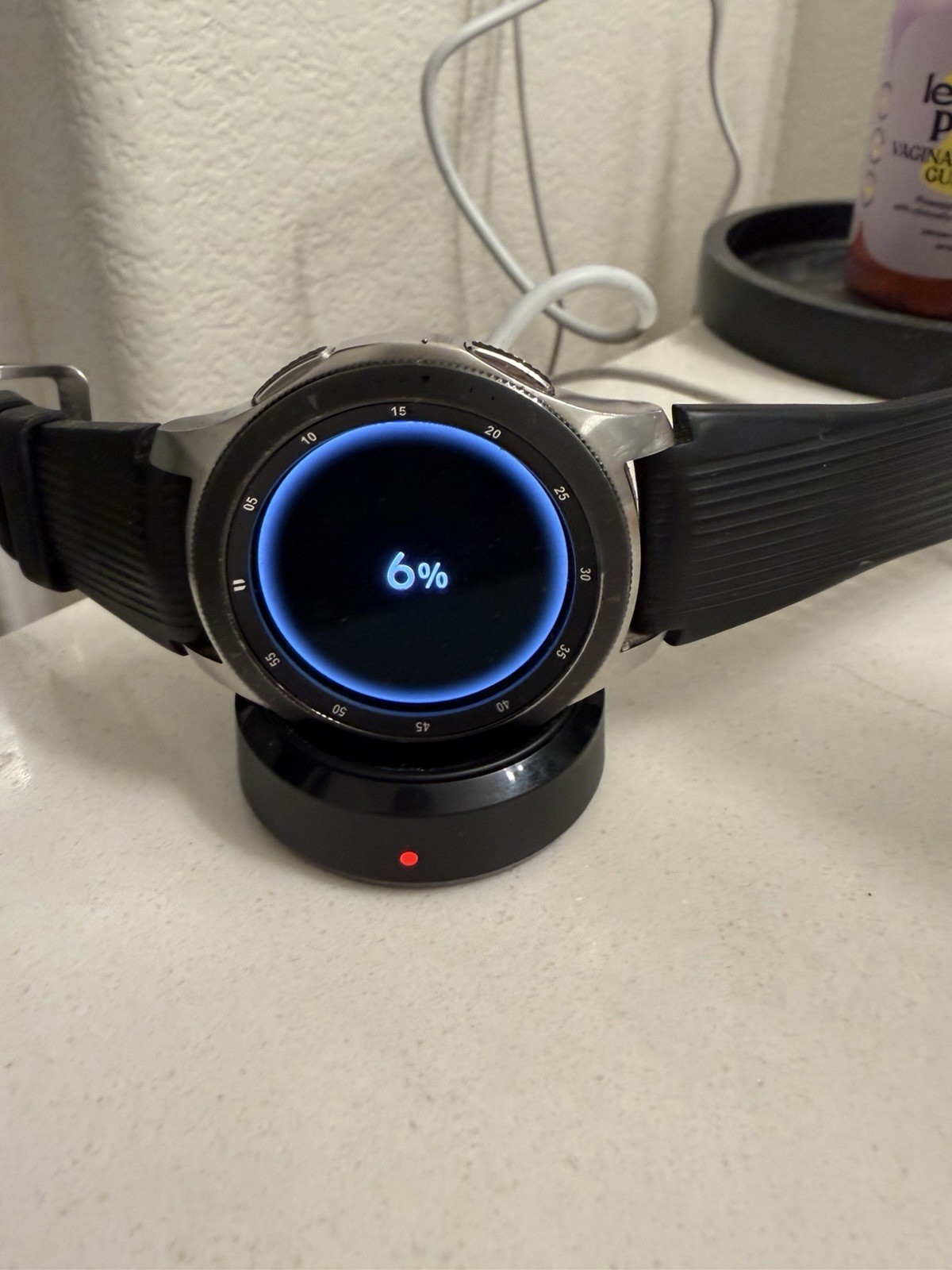 Samsung Galaxy Watch 46mm LTE SM-R805U Silver Black Band