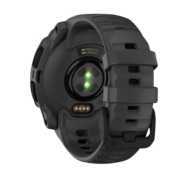 Garmin Instinct E – 40 mm Black with Charcoal Band (010-02932-00)