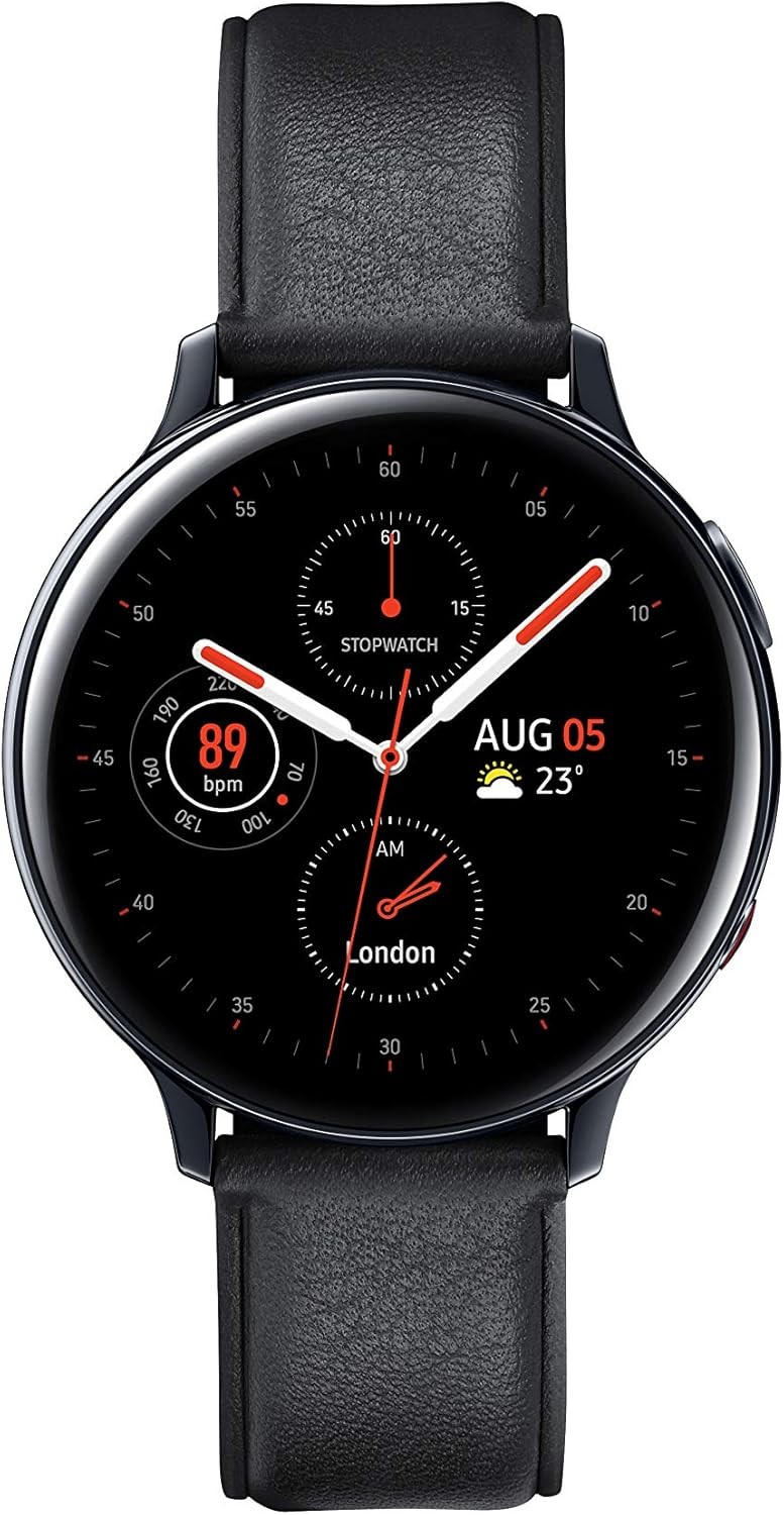 Samsung Galaxy Watch Active 2 SM-R825 44mm Stainless Steel Case with Leather…
