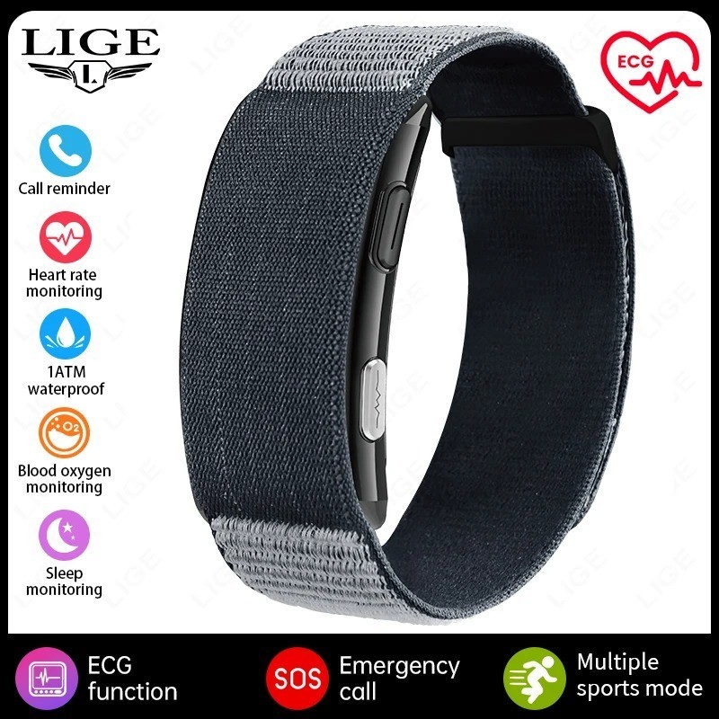 LIGE ECG Smart Watch Health Bracelet Heart Rate Blood Pressure Fitness Band