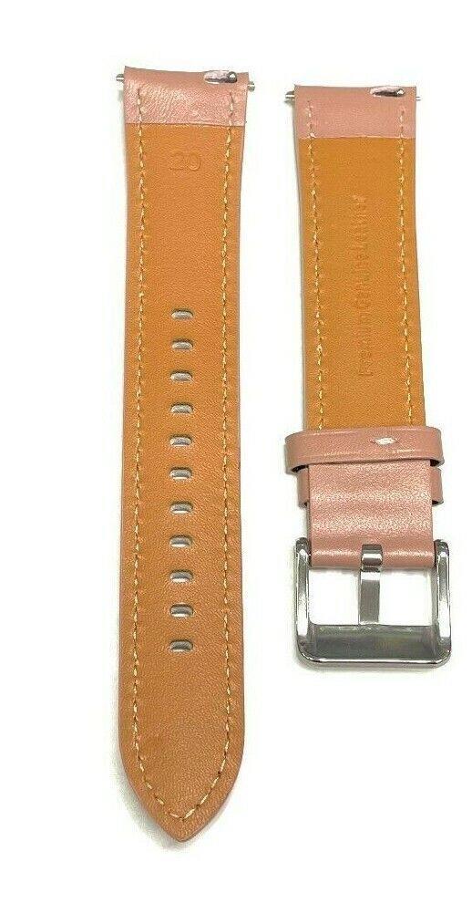 Samsung Watch 3 SM-R850 855U 20mm Genuine Leather Wristband Band Pink Brown