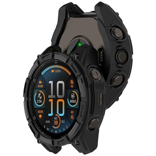 Rugged TPU Case For Garmin Tactix 8 Solar 51mm Scratch-Resistant Military Cover