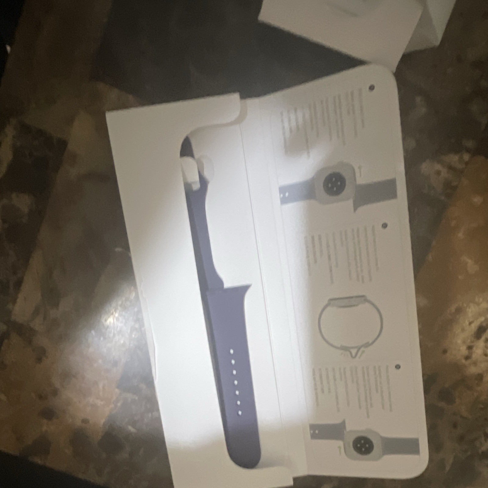 Apple Watch SE 46mm Silver Aluminum Case Blue Sport Band Heart Rate cellular gps