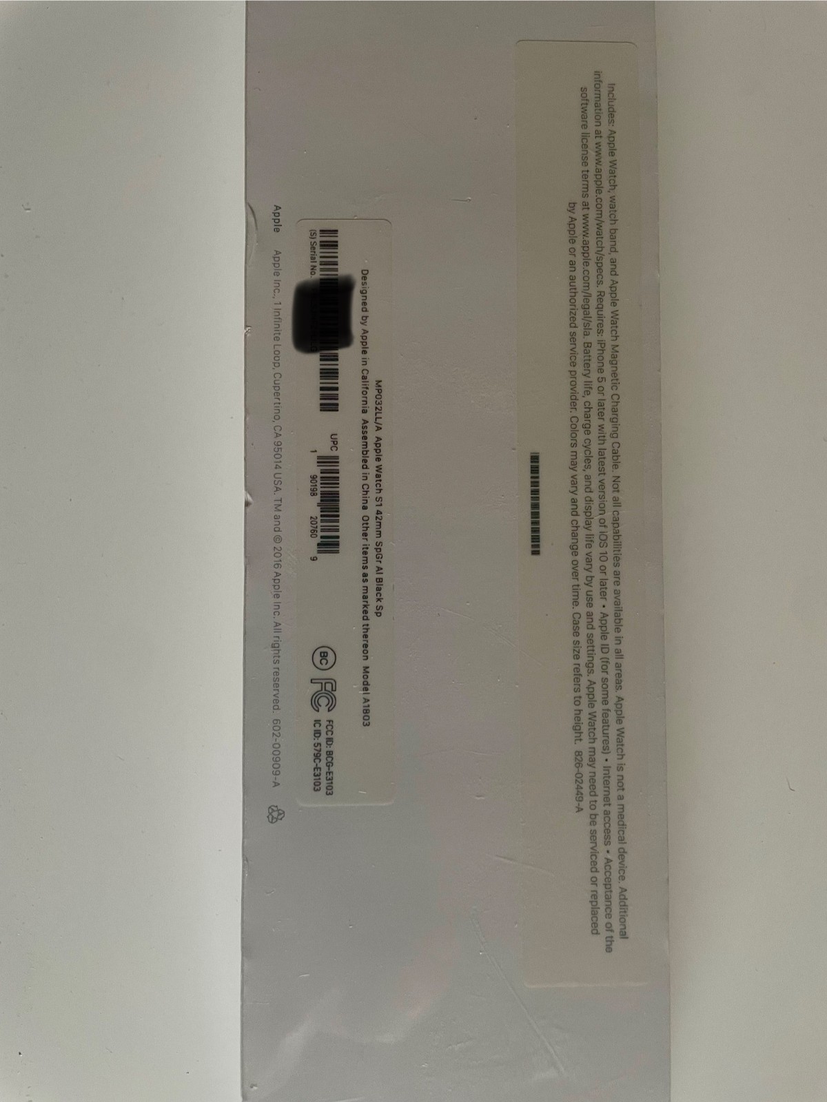 BRAND NEW Apple Watch Series 1 42mm Aluminum Case Smartwatch – Grey (MP032LL/A)