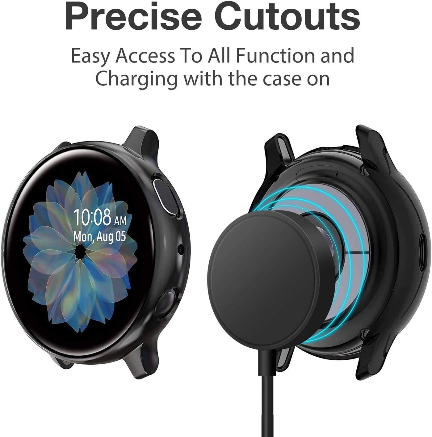 3 Pack For Samsung Galaxy Watch Active 2 Case 44mm 2019 Protective TPU Cover NEW