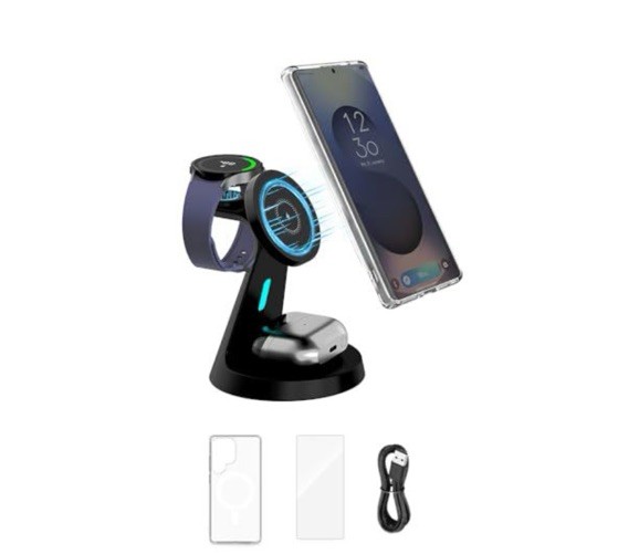 Samsung Galaxy S25Ultra Magnetic Charging Kit, 3 in 1 Charging Station for Watch