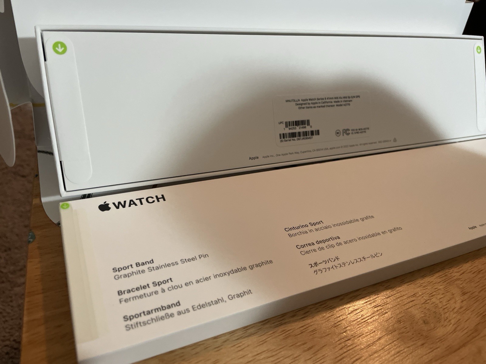 Apple Watch Series 8 41mm Midnight Aluminum Case with Sport Band, S/M (GPS)…