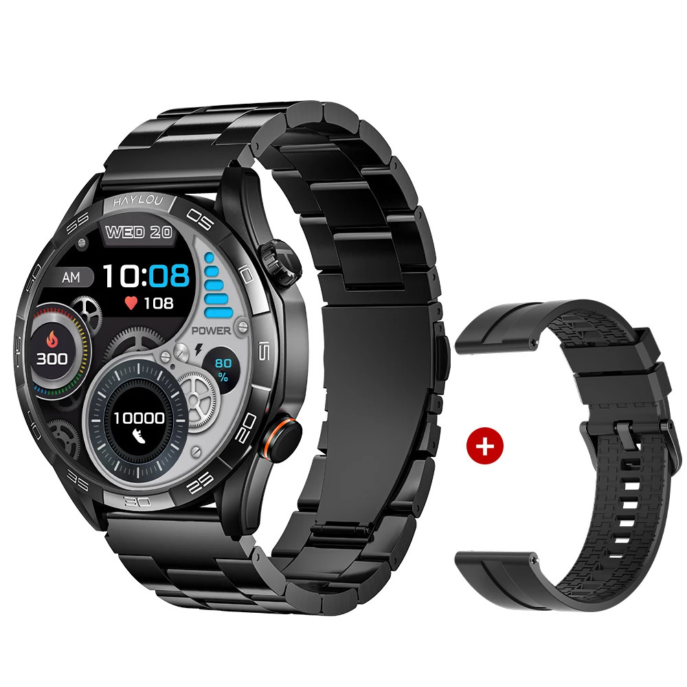 Solar 5 Voice Calling Smartwatch 1.58” AMOLED Display 60Hz Smart Watch 24H Heal
