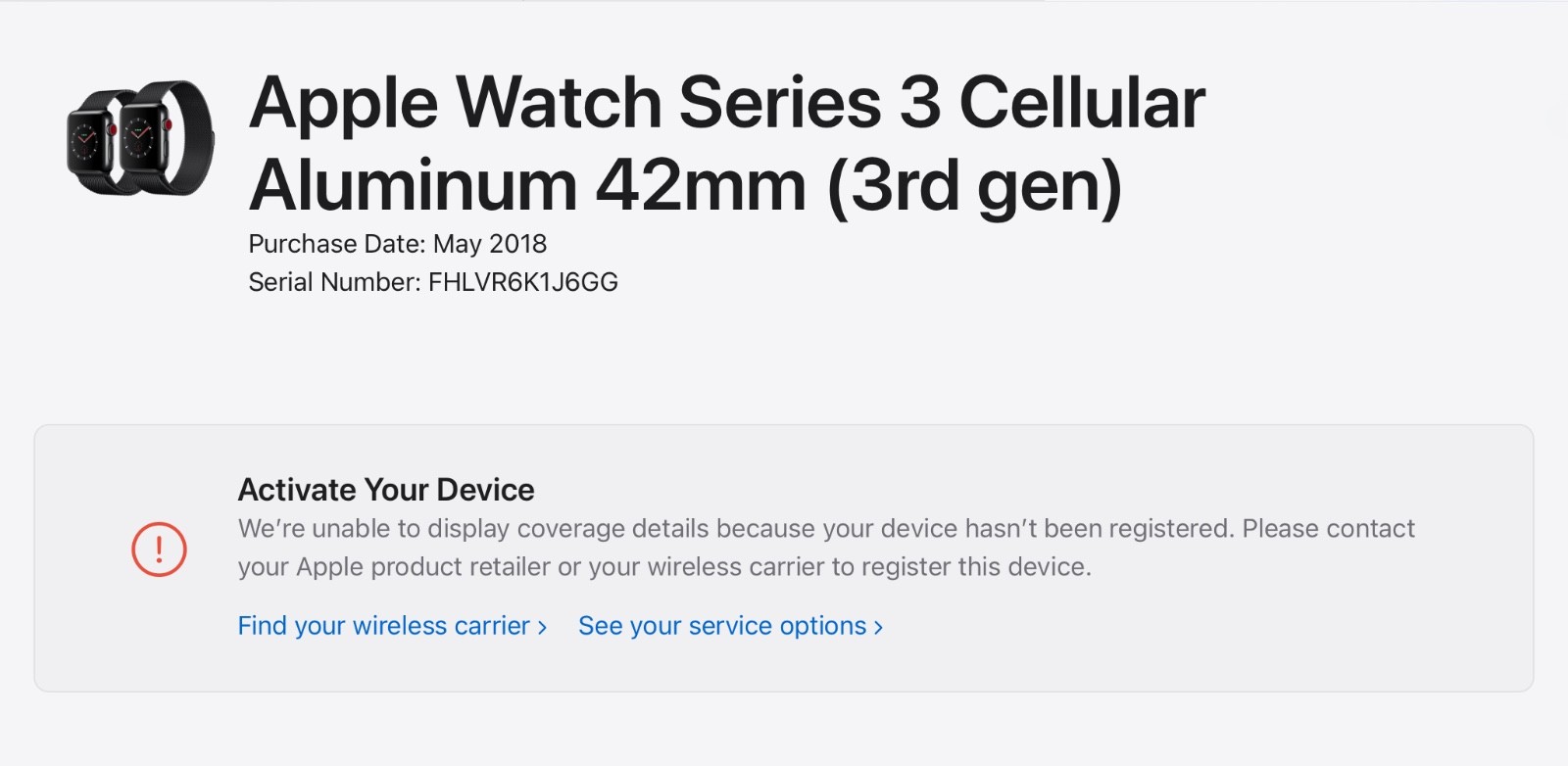 Apple Watch Series 3 42mm Gold Aluminum Pink Sand Sport Loop – Brand New As Is