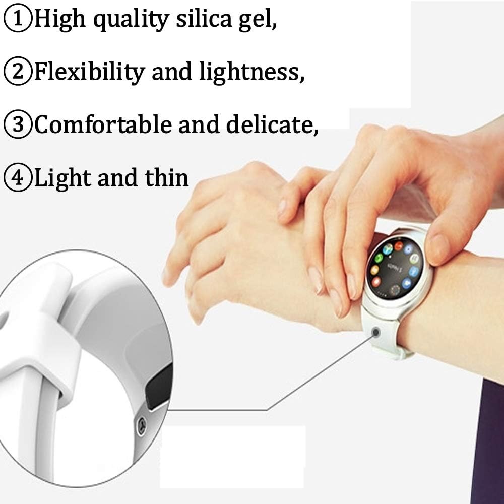 Black Silicone Strap for Samsung Gear S2 Smartwatch – 1PC Compatible Accessory
