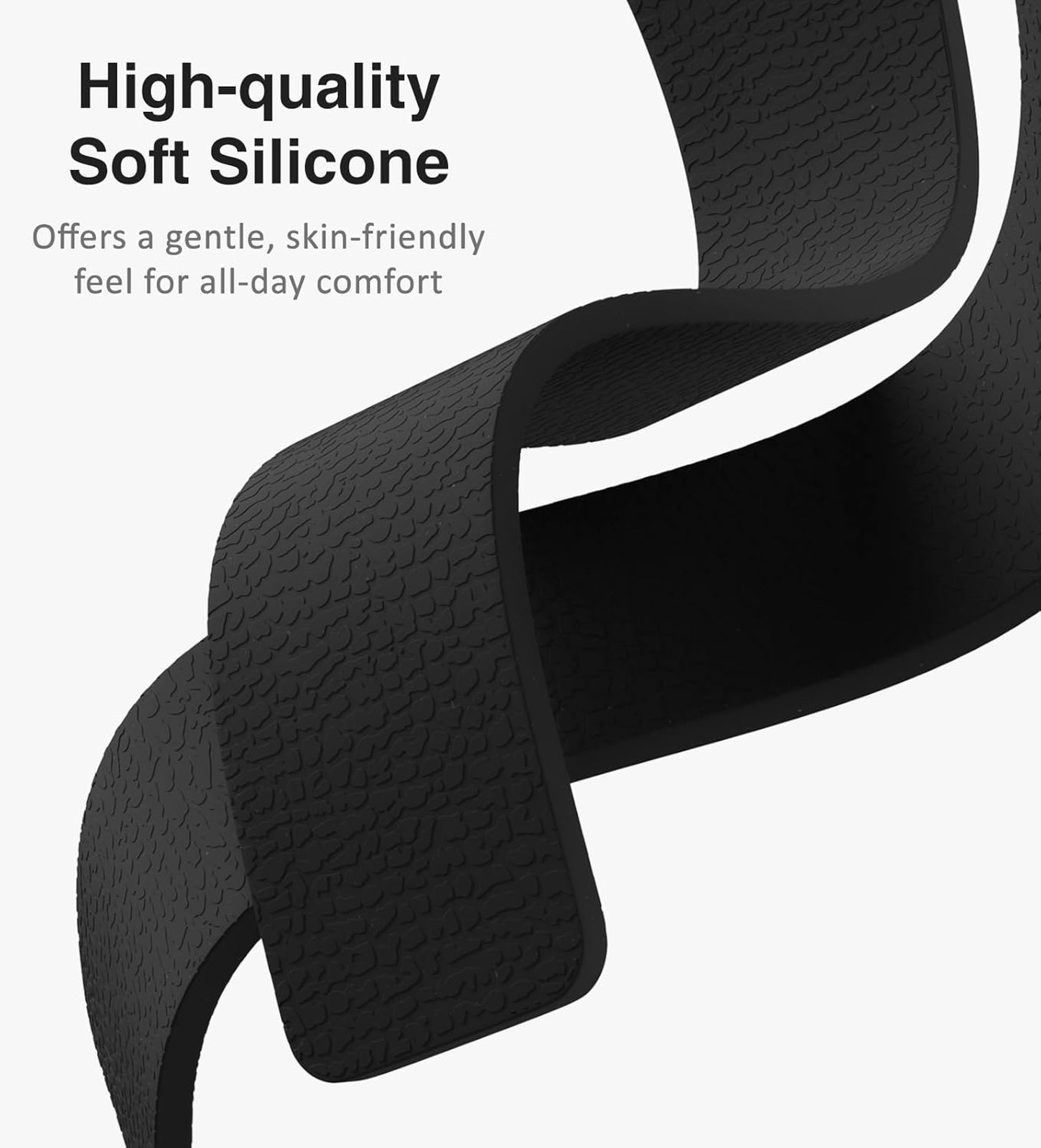 Magnetic Silicone Watch Band Compatible with Apple Watch Series 3 8 7 6 5 4 3