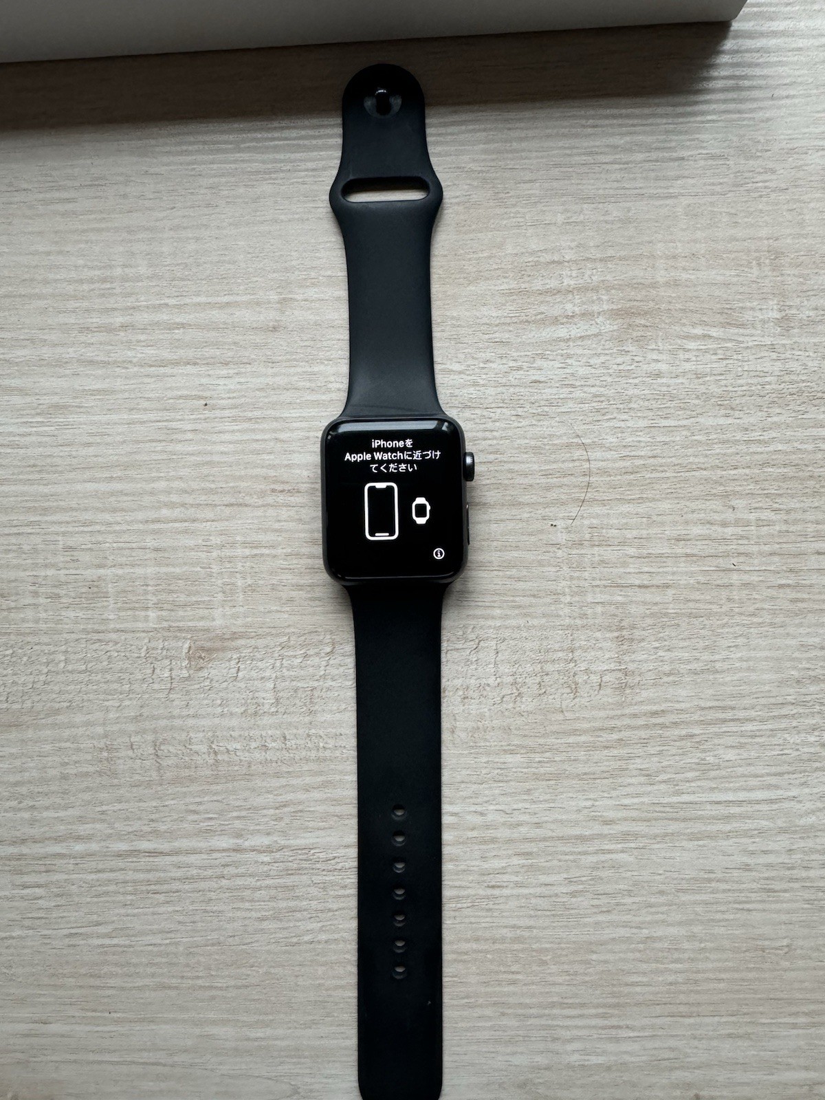 Apple Watch Series 3 42mm Space Gray Aluminum Case with Black Sport Band