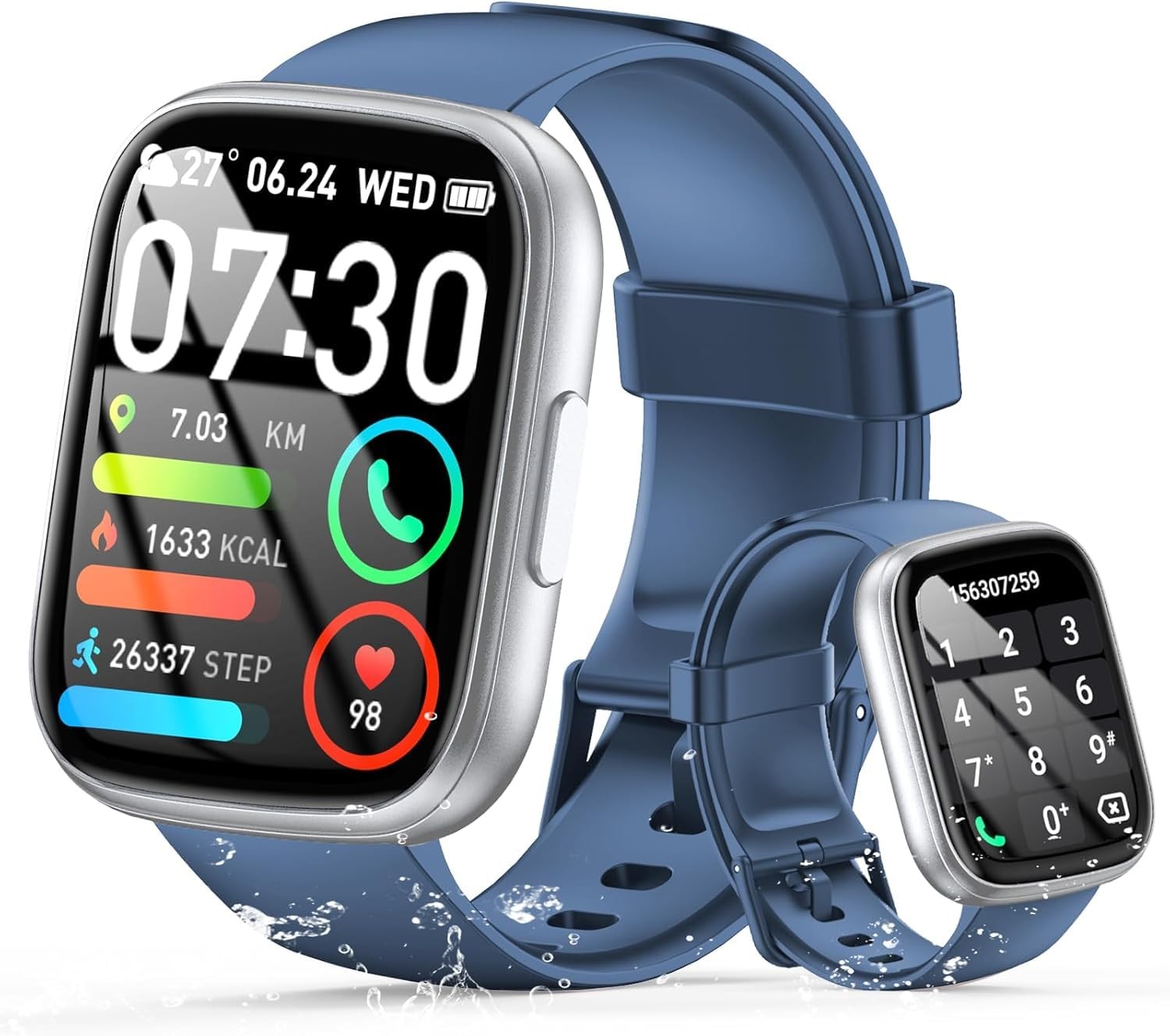 for Men (Answer/Make ), 1.95″ Touch Screen Fitness Tracker with Heart Rate/Sl…