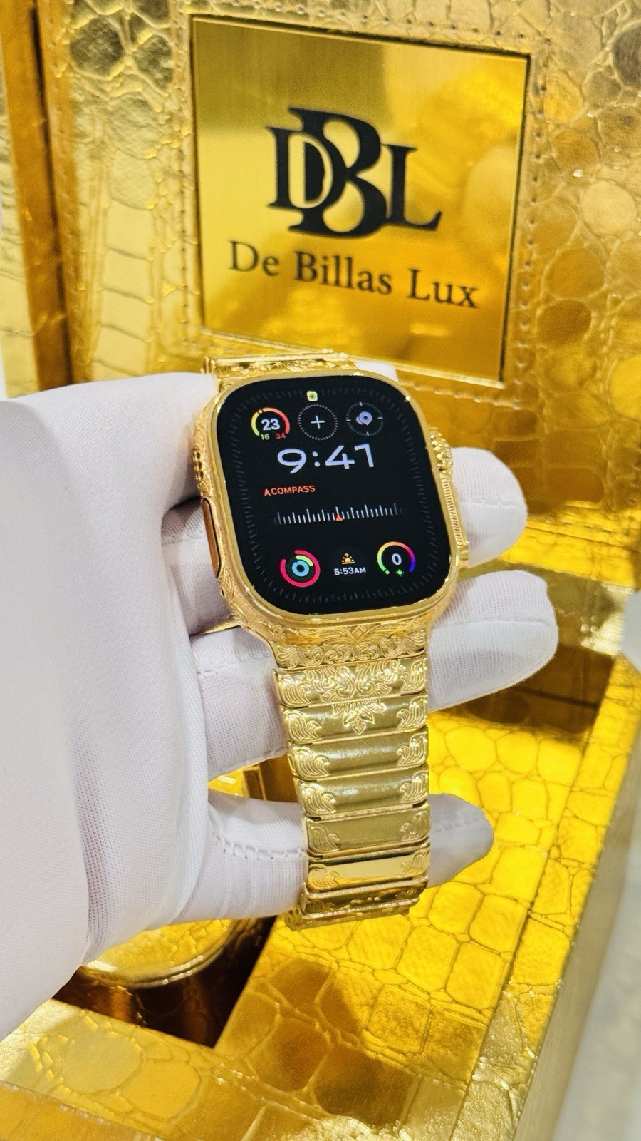 ✅ Custom 24k Gold Apple Watch Ultra 2 Engraved + Luxury Box | Authentic ✅