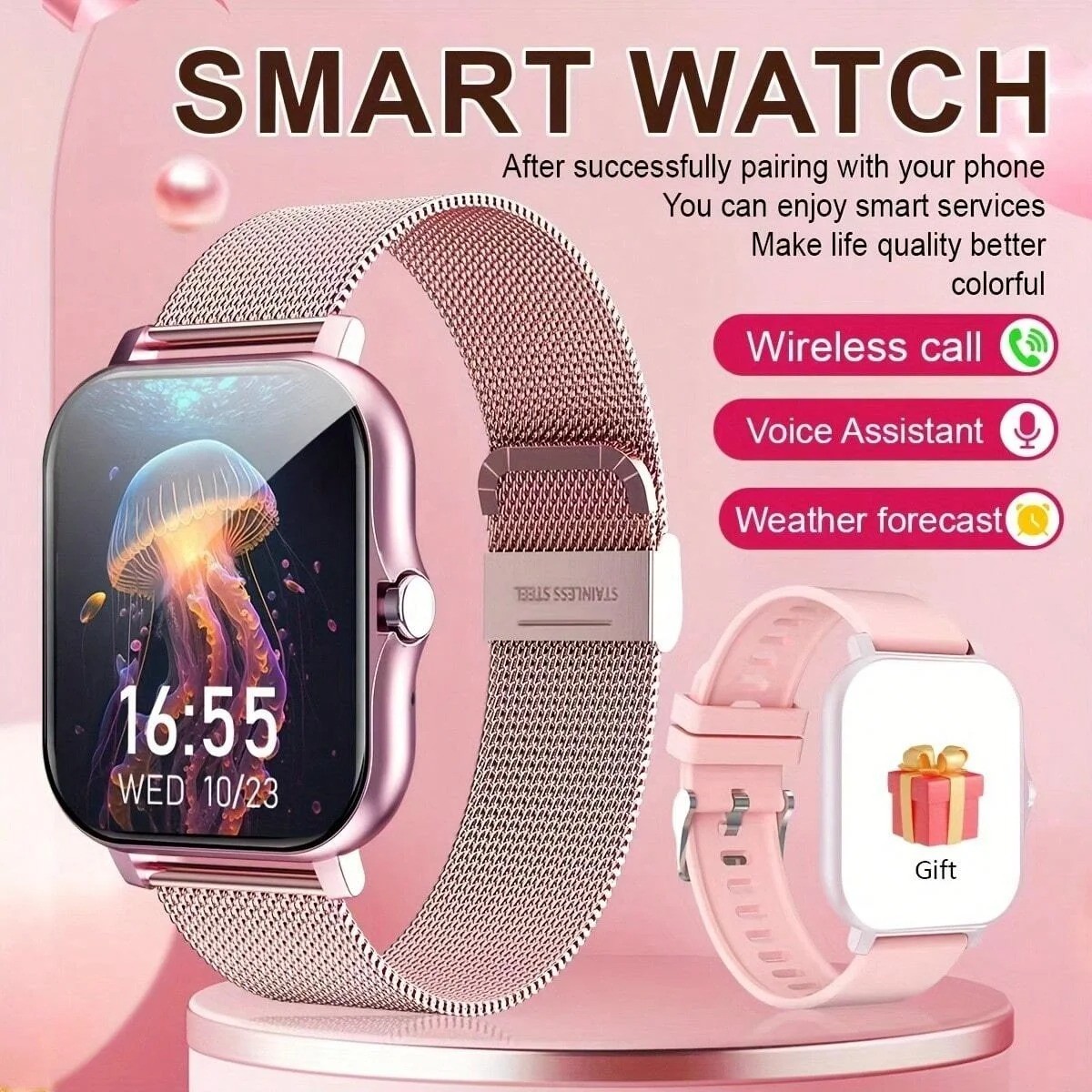 2026 Smart Watch For Men/Women, Waterproof Smartwatch Bluetooth iPhone Samsung