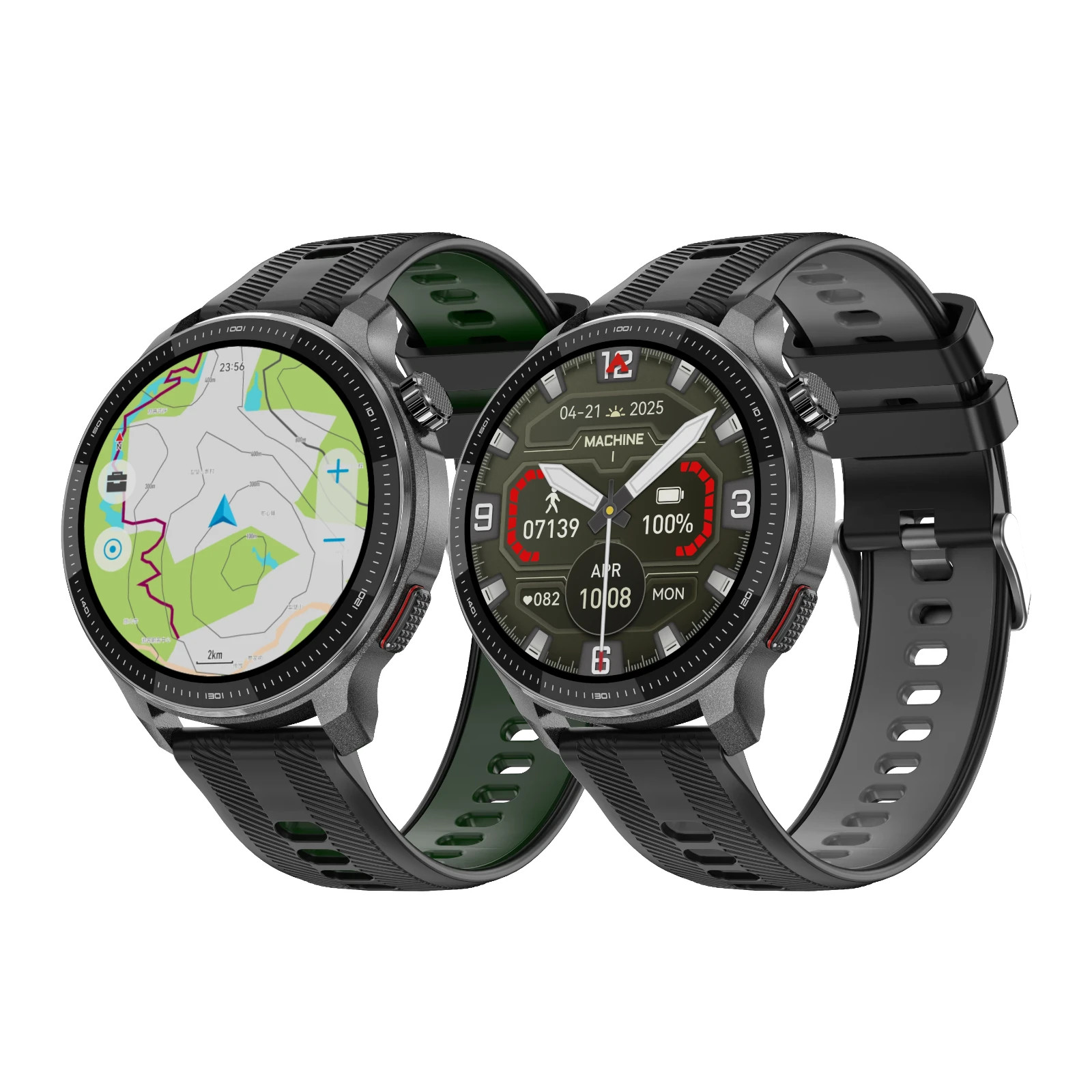 ( SMART WATCH ) AMOLED Display ! GPS Offline Maps ABC Function Waterproof