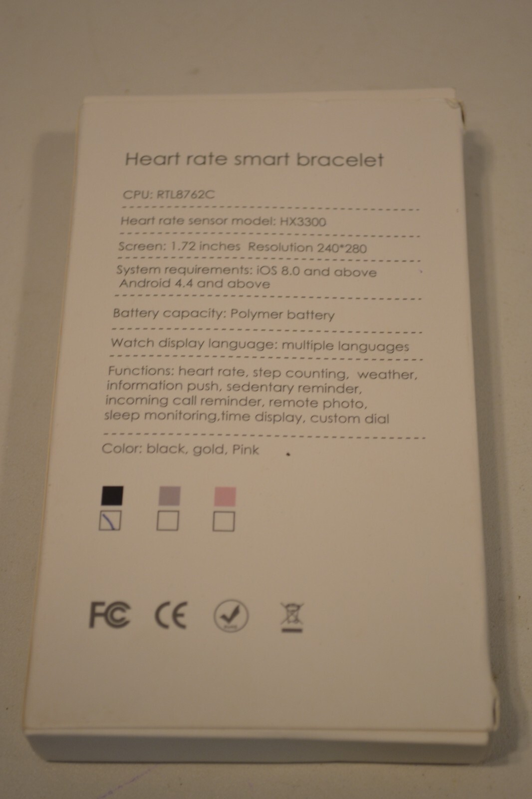 Business & Sport Smart Watch Bracelet Heart Rate Monitor Fitness Tracker-2 Bands