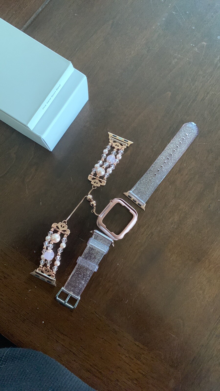 Apple Watch Gen 4 Series 4 40mm Gold Aluminum Case with Pink Sand Sport Band…