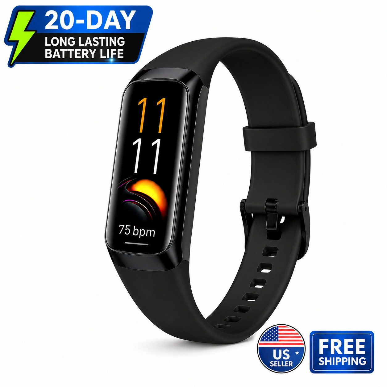 Smart Fitness Tracker Watch Sleep Monitor Activity Tracker for Men Women