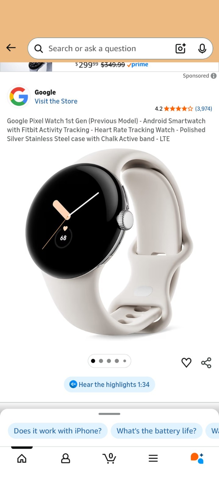 Google Pixel Watch 1st Generation