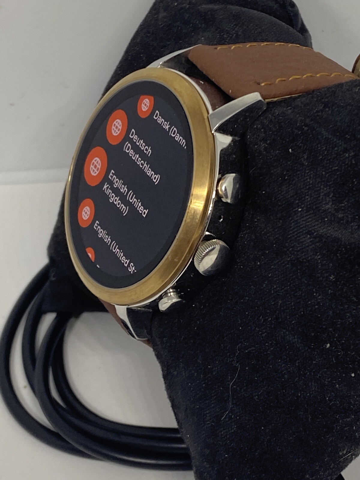Fossil Gen 4 Authentic Digital Dial Smart Watch Custom Band FTW6016 AB425