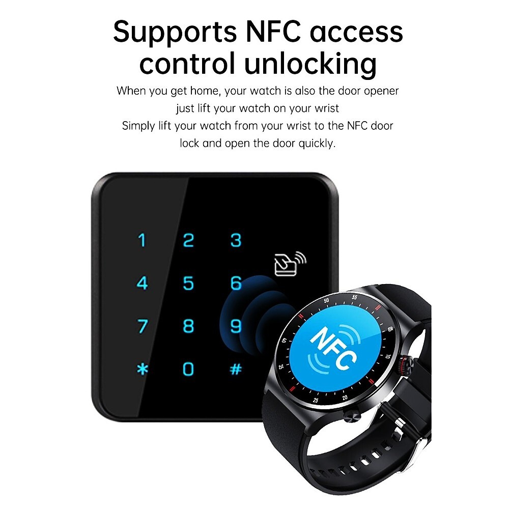 2025 Smart Watch with Message Answer/Call Blood Pressure Fitness NFC Waterproof