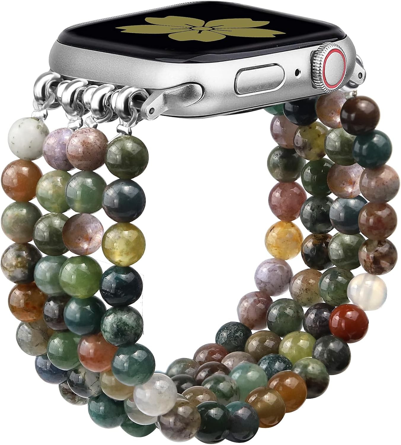 Natural Stone Strap Compatible with Apple Watch Series 11 38mm 40mm 41mm