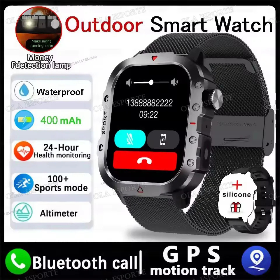 2.01” LED Smartwatch Bluetooth Calling Heart Rate Monitor Multi Sport IP68