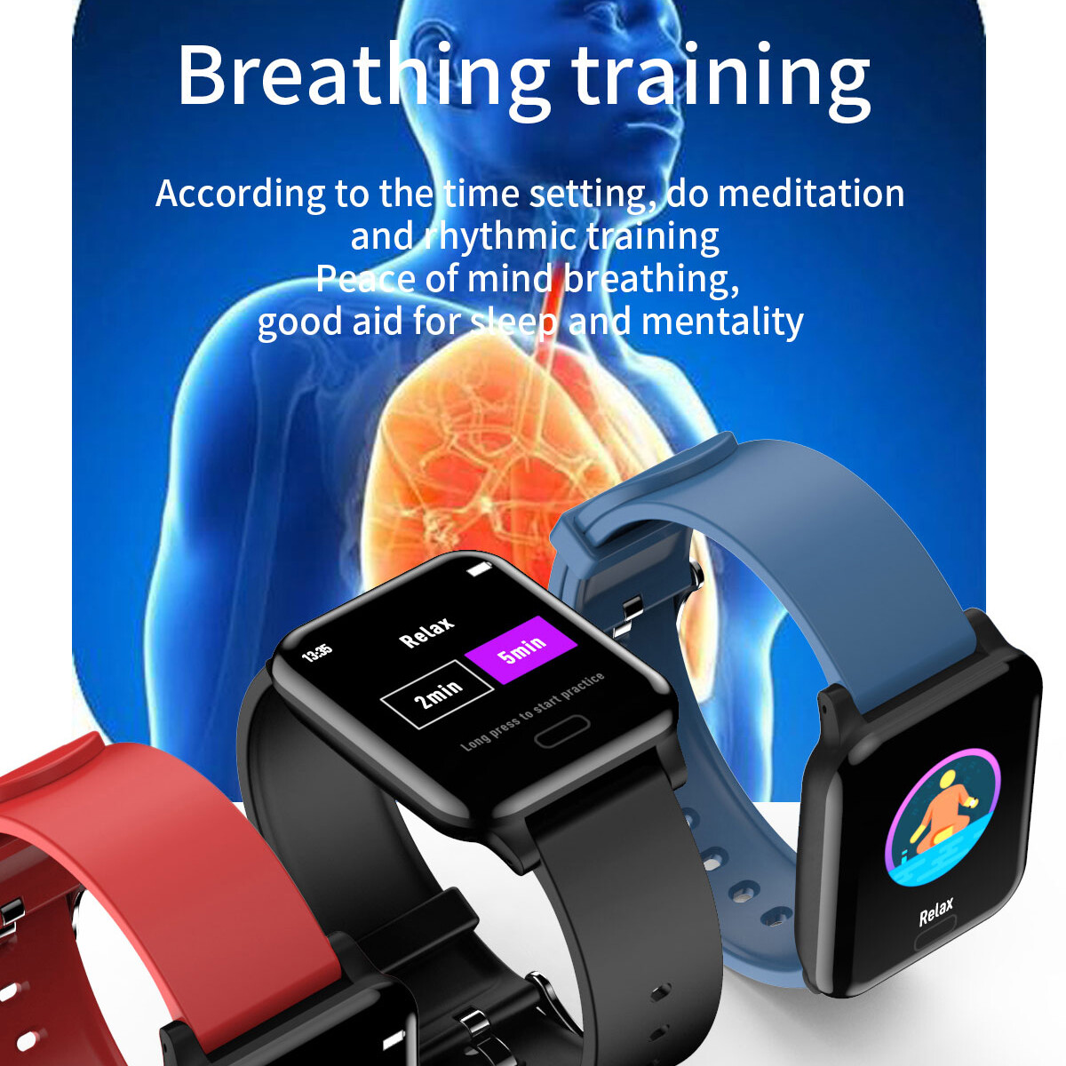 Smart Watch Touch Screen Activity Fitness Tracker Multi Sports Modes Waterproof