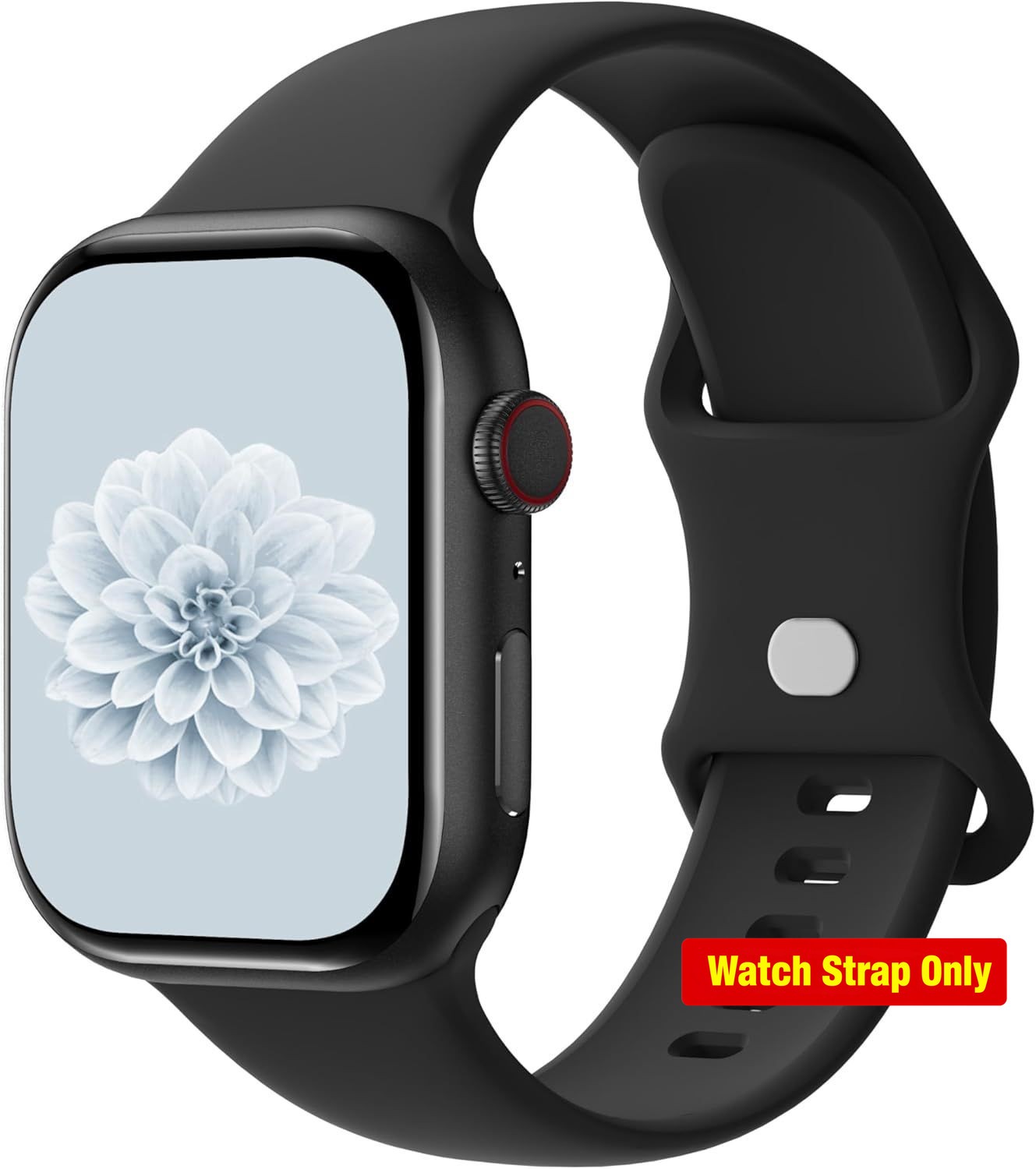 Silicone Sport Strap Compatible with Apple Watch 41mm 45mm Series 8 7 6 5 4