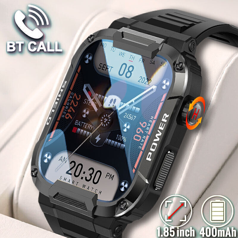 Smart Watch Touch Bluetooth Heart Rate Fitness Sport Waterproof For Android iOS