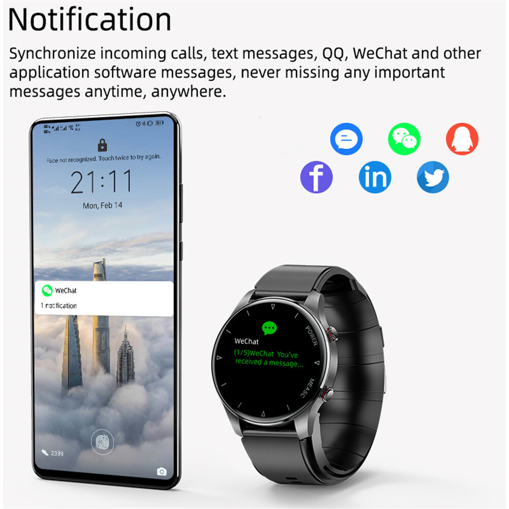 Smartwatch Sleeping Monitor Bluetooth Smart Watch Touch Screen Fitness Tracker