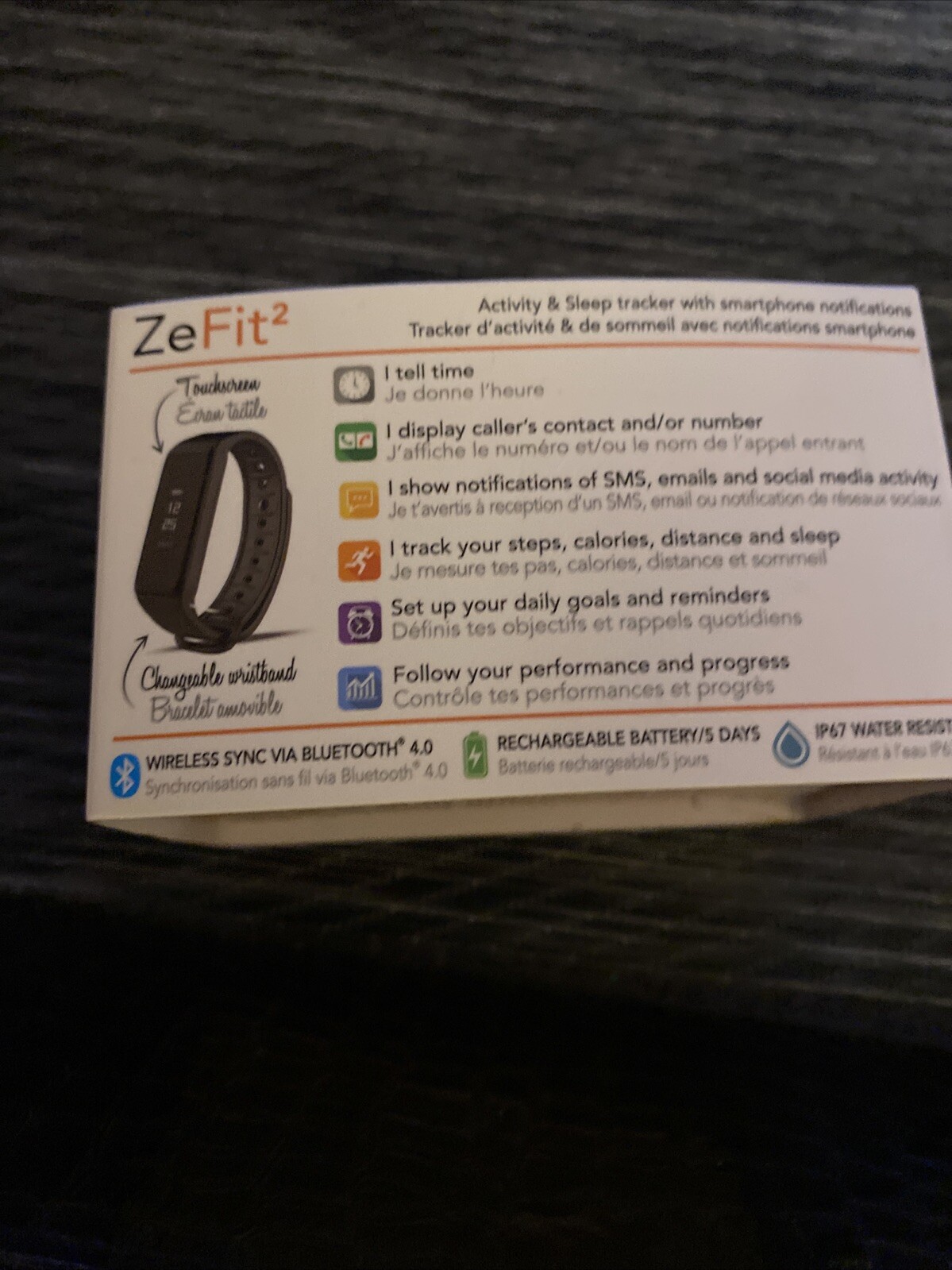 My Kronoz ZeFit2 Activity Tracker Smart Band – Blackness NEW