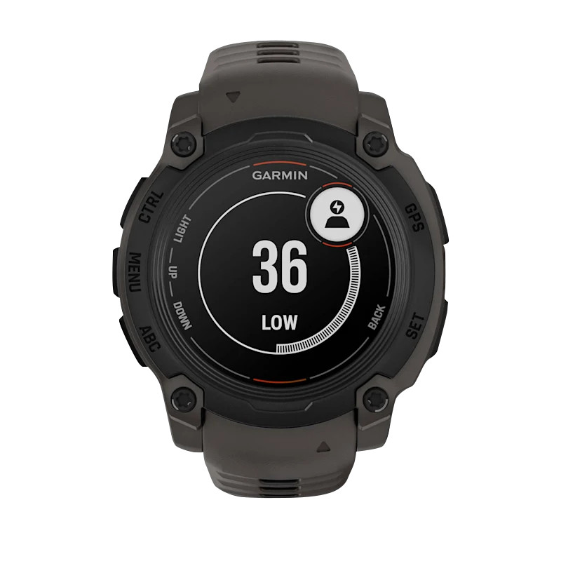 Garmin Instinct E – 40 mm Black with Charcoal Band (010-02932-00)