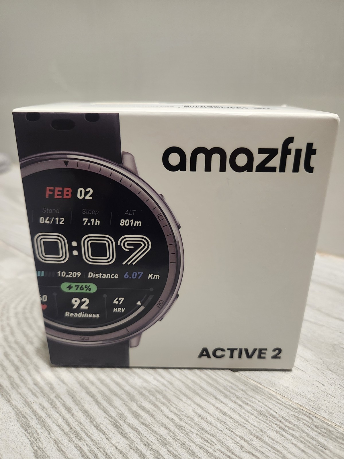 Amazfit Active 2 Round 44mm Black Sport Silicone Fitness Tracker Smart Watch
