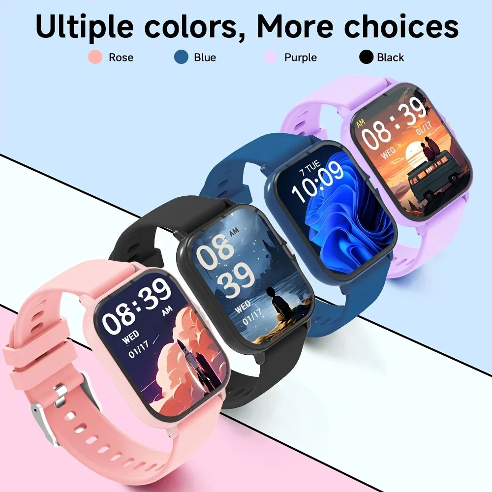 Smart Watch Bluetooth Heart Rate Blood Oxygen/Pressure Monitor Fitness Tracker
